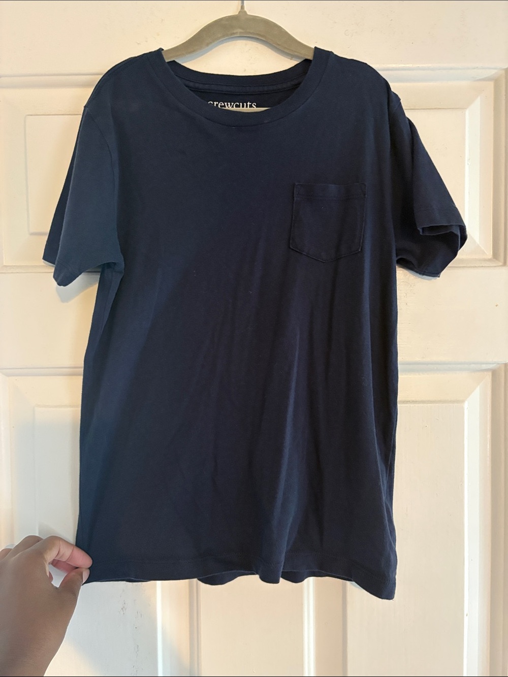 J. Crew Factory Navy Short Sleeve Pocket Tee